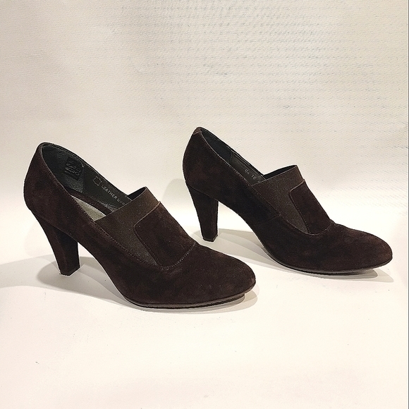 Eric Michael Made In Portugal‎ Brown Suede Shoes European Size 40/ 9 USA - Picture 5 of 8